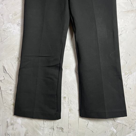 Spanx Perfect Fit Ponte Kick Flare Crop Pants Black Size M 20386Q Pull On - Picture 8 of 9